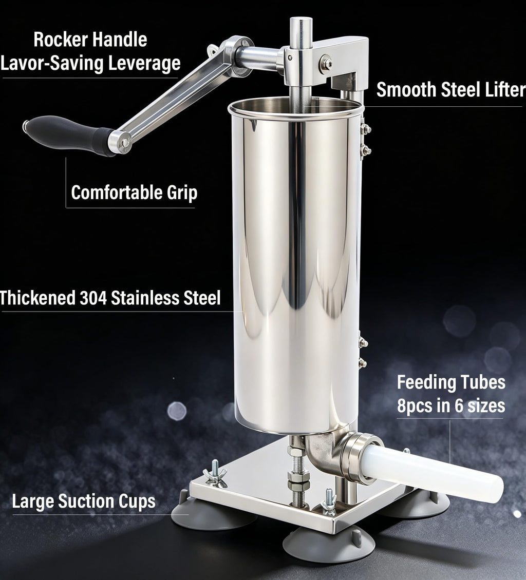 3L Manual Sausage Stuffer Machine 304 Stainless Steel Z765