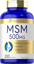 MSM Supplement Capsules 500mg 200 Count G499