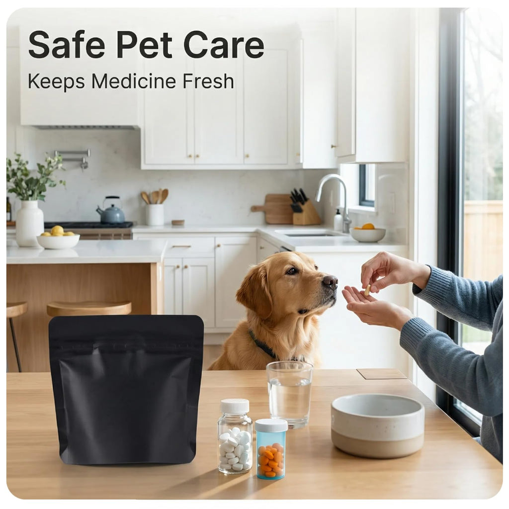 200pcs Zippered Waterproof Pet Pill Pouches Y27270