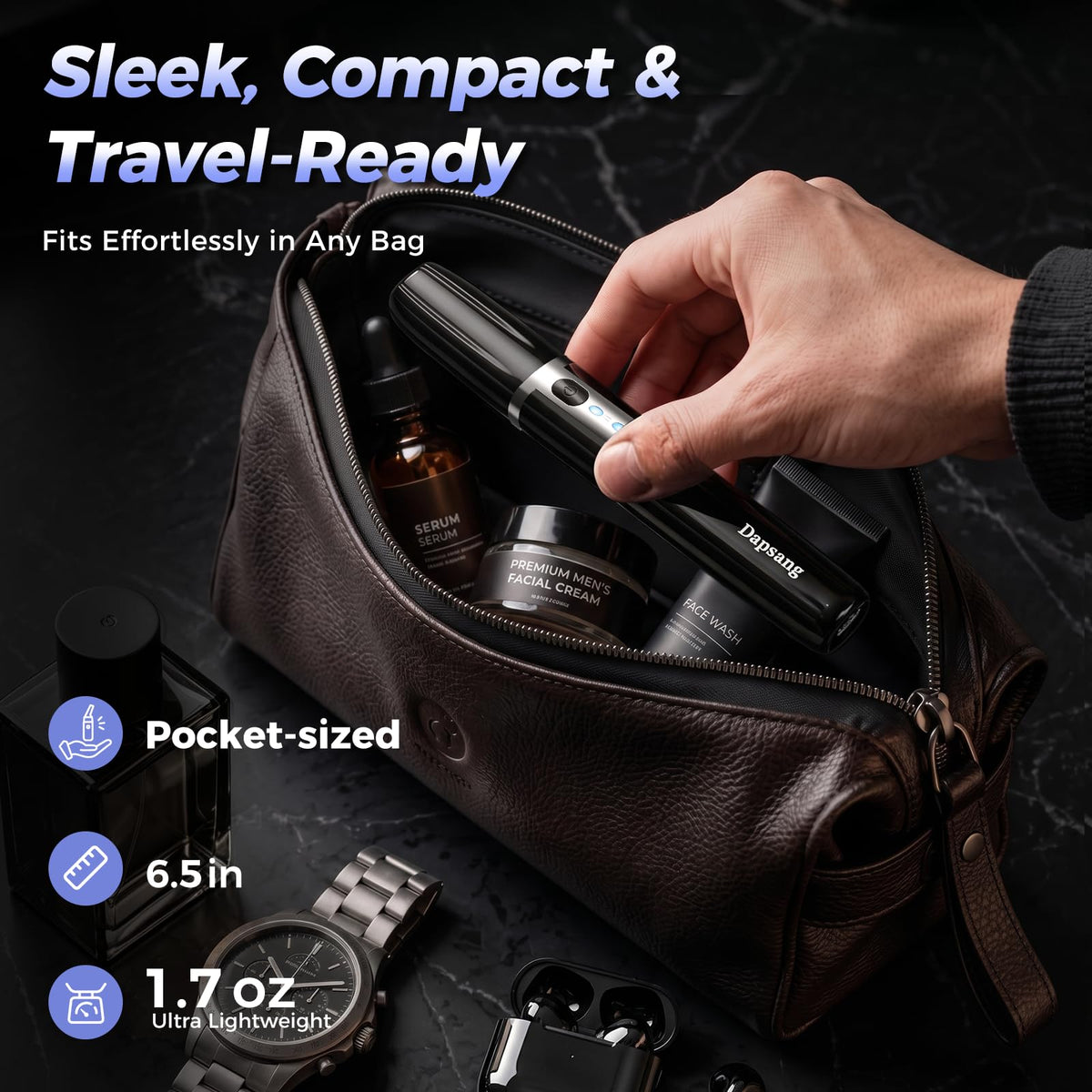 Electric Rechargeable Eyebrow Trimmer with Rinseable Blade N45456