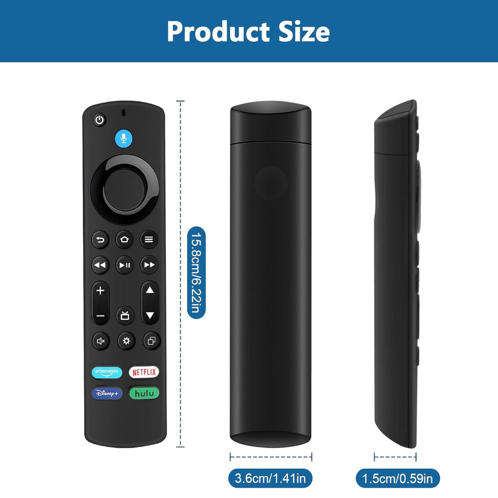 Voice Remote Control for Fire Stick and Cube Smart TVs with 4 App Shortcuts D577972