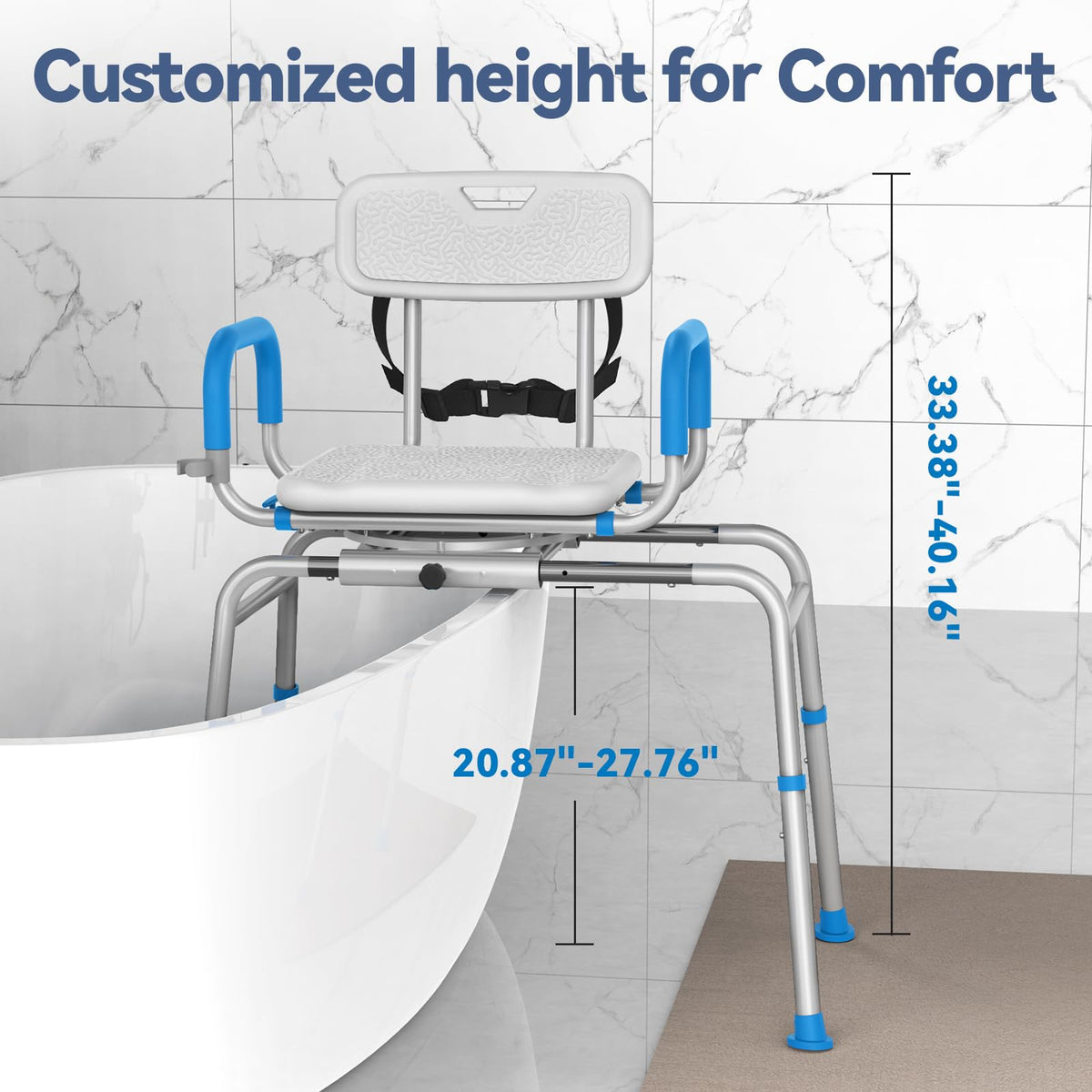 Sliding Shower Chair Tub Transfer Bench M1834