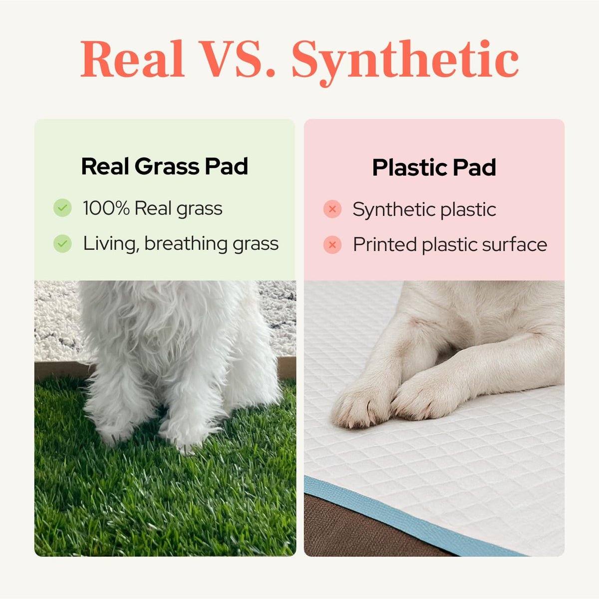 Real Grass Puppy Pads Medium 24x20 Z46523