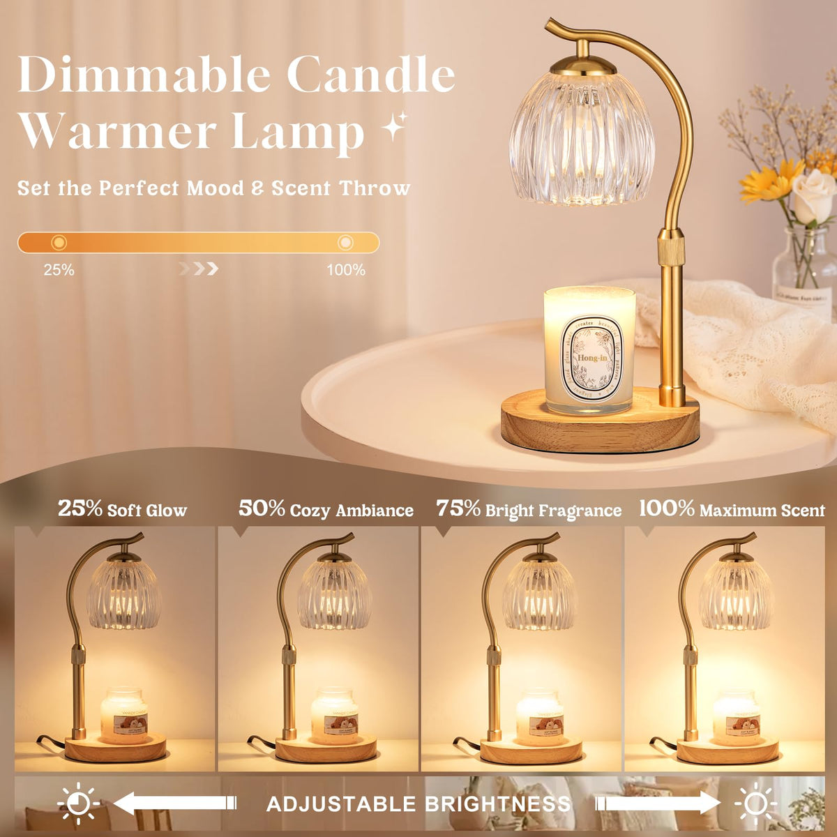 Candle Warmer Lamp with 2 Bulbs U783