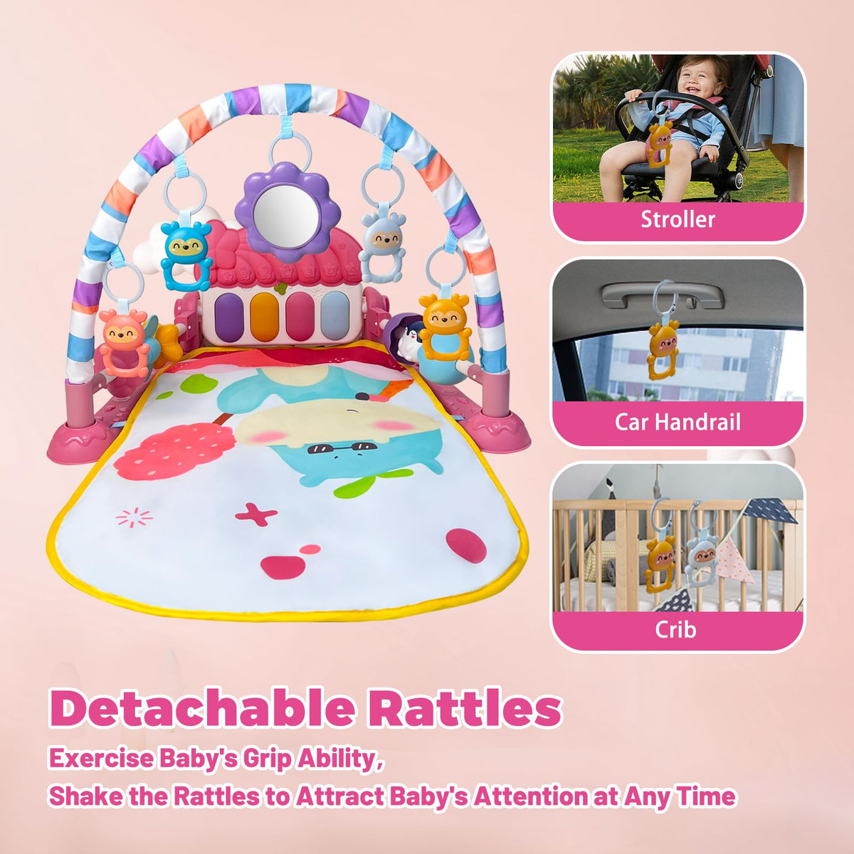 Baby Gym Play Mat and Bath Toys N7337