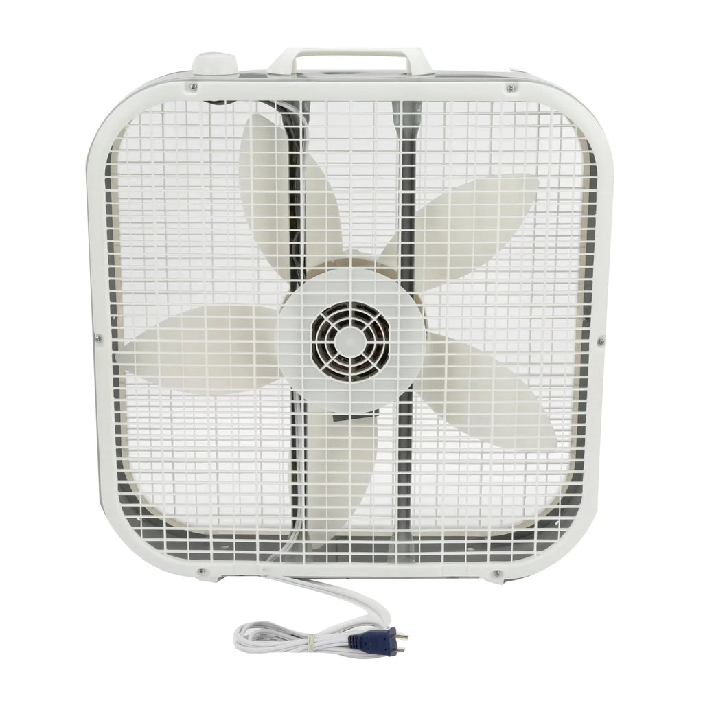20" White Box Fan, 3 Speeds G69026