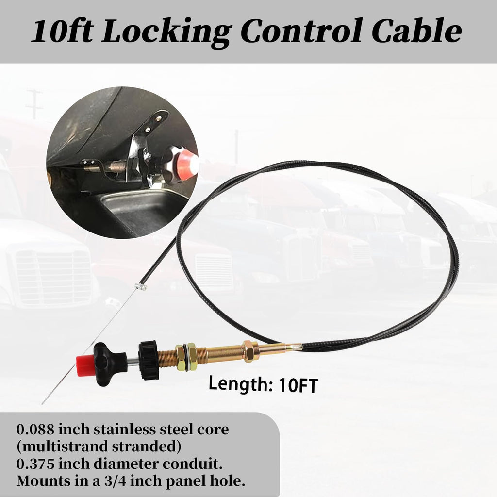 10FT Adjustable Locking Control Cable Z1286