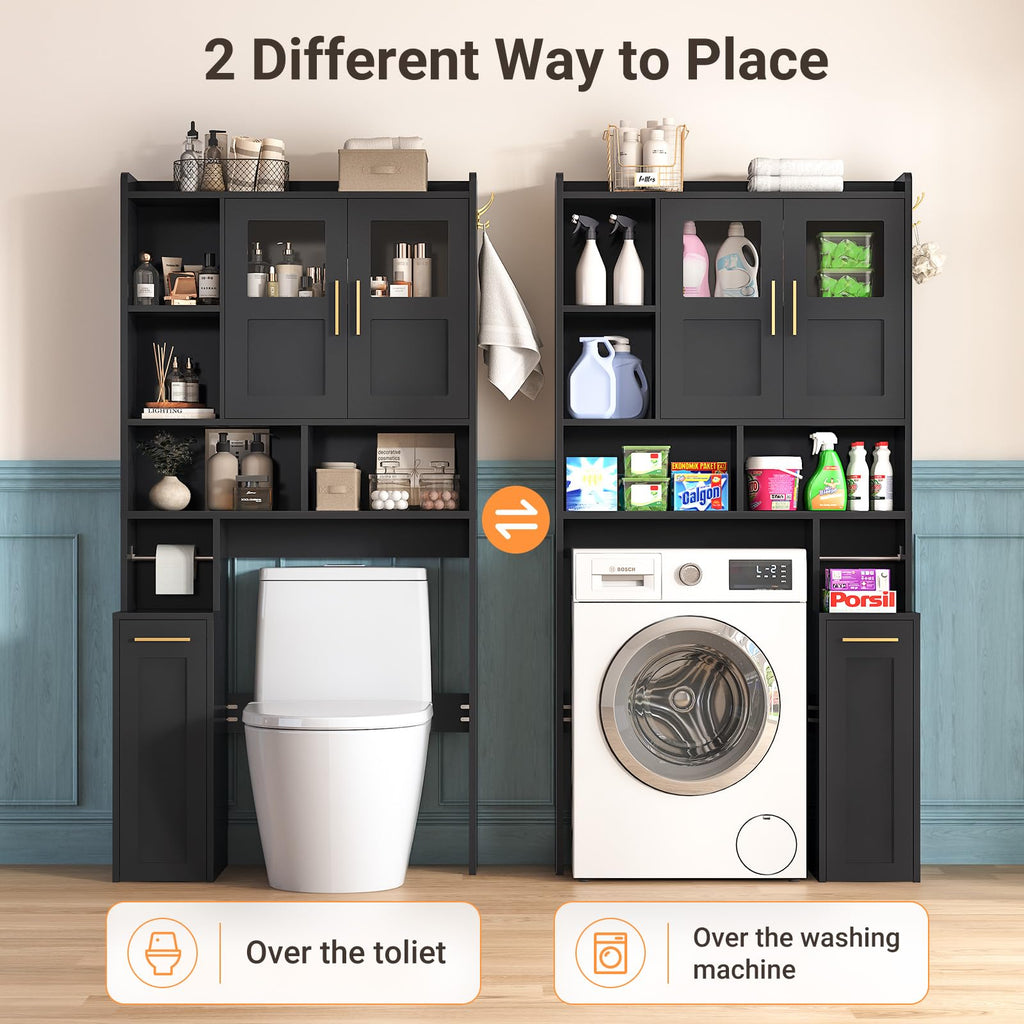 Over The Toilet Storage Cabinet with Acrylic Doors M778252