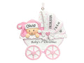 Baby's First Christmas Ornament 2026 Pink Stroller Q4242
