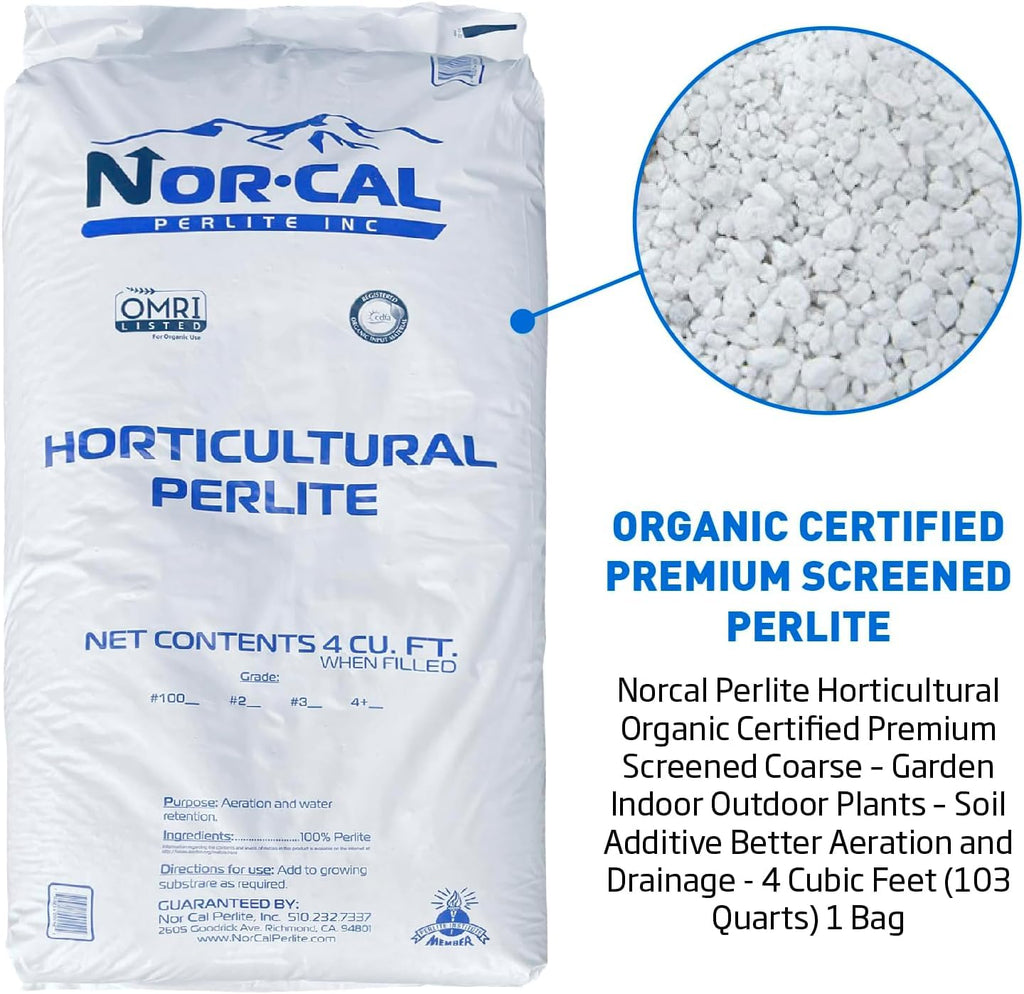Perlite Horticultural Medium Grade Soil Additive 4 Cubic Feet 1 Bag P1441