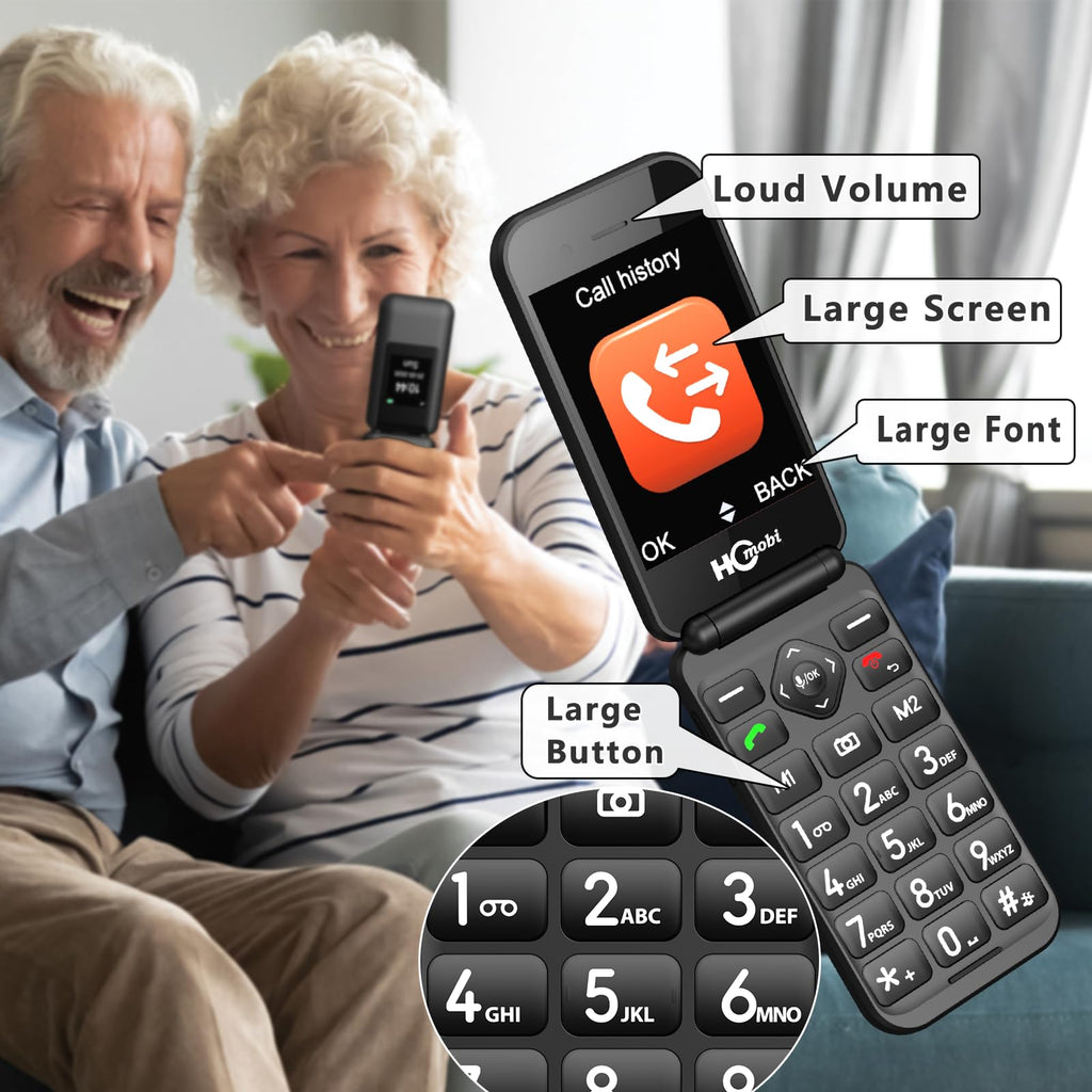 4G Unlocked Flip Phone Dual Screen D612