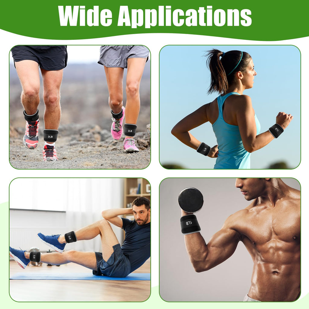 4 Pairs Adjustable Ankle Leg Weights Set T940