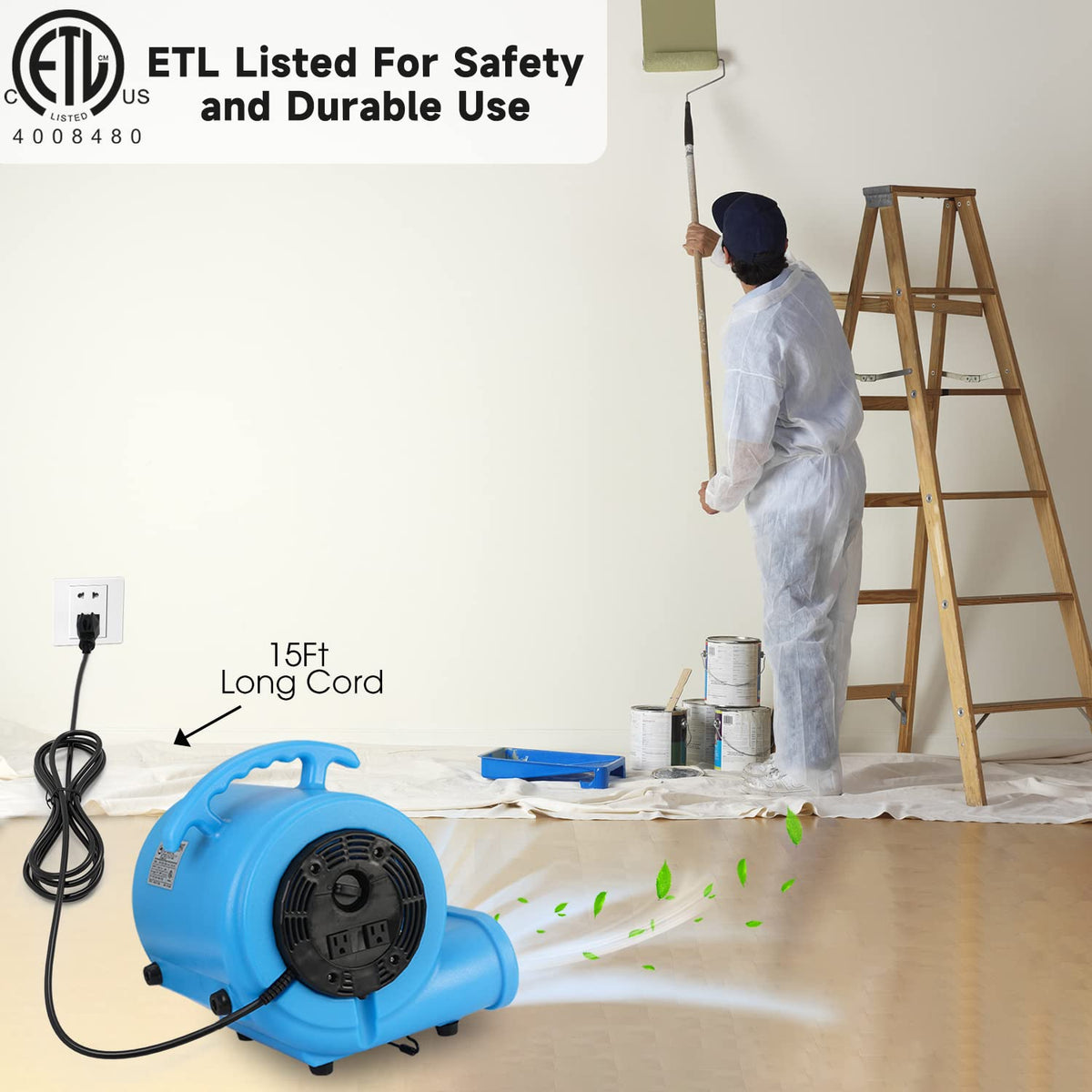 1/2 HP Carpet Dryer Air Blower Fan O57374