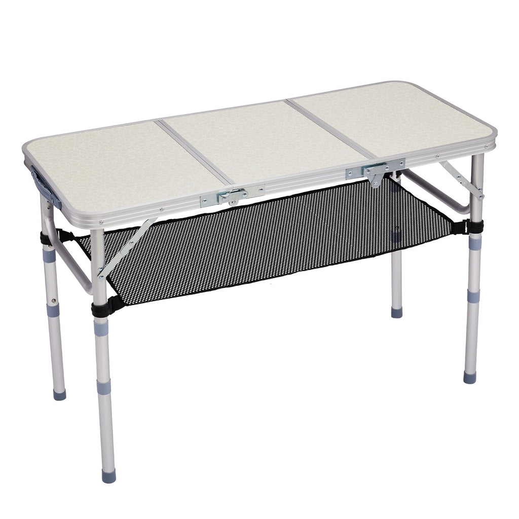 3ft Adjustable Height Aluminum Folding Camping Table F61377