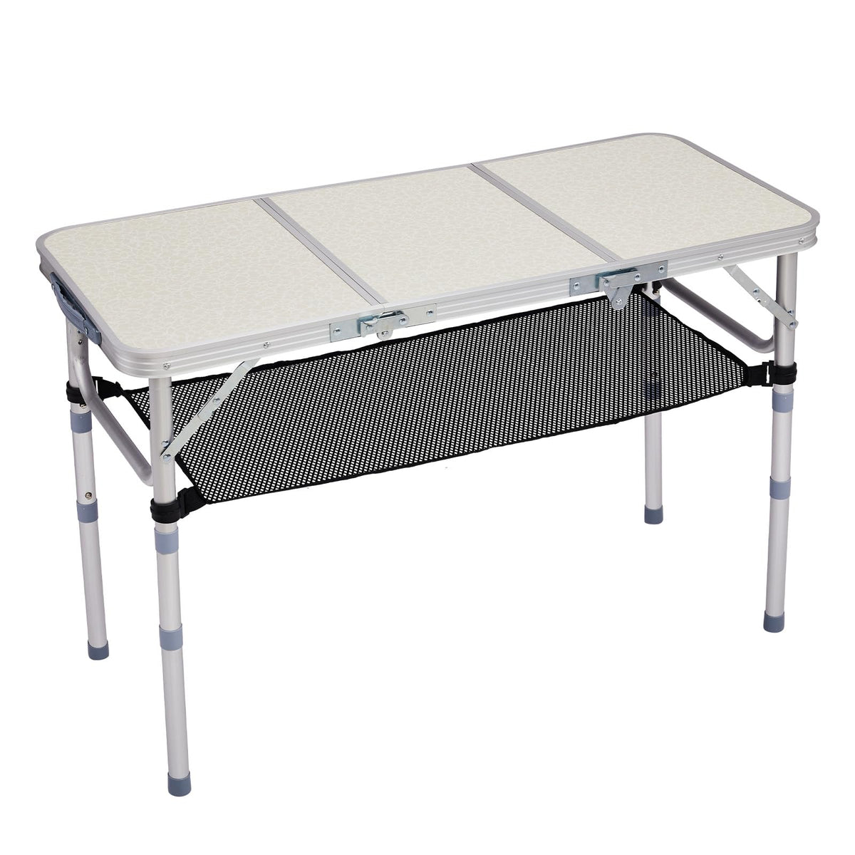 3ft Adjustable Height Aluminum Folding Camping Table F61377