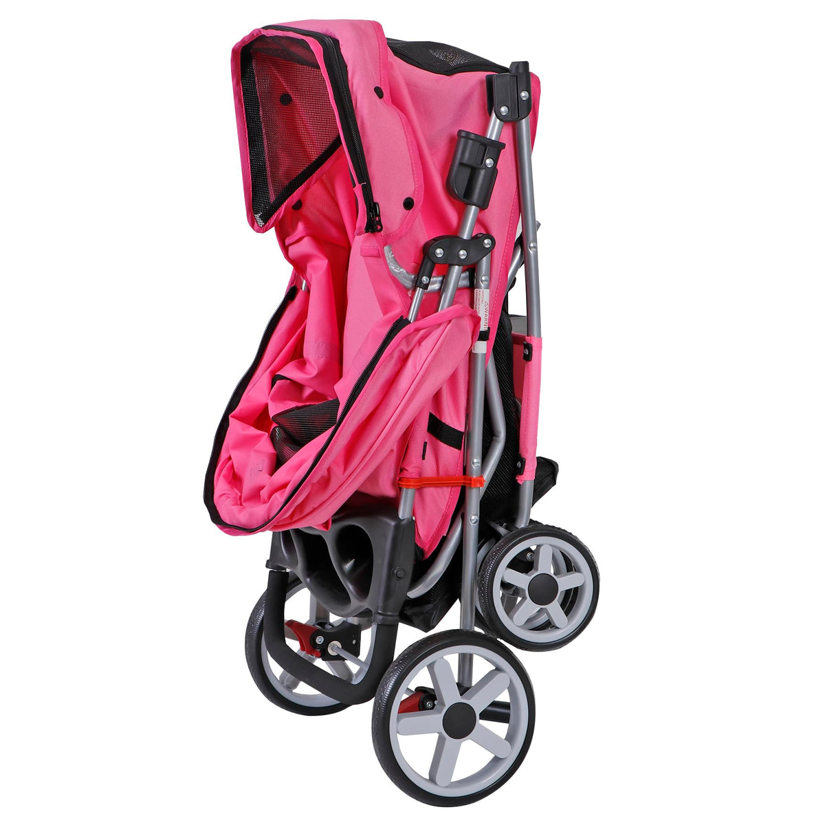 Foldable Pet Stroller with Waterproof Cover, Pink H781633