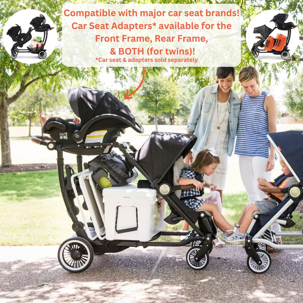 Black Double Stroller G3897