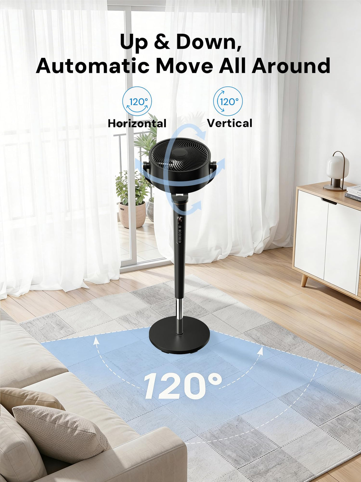 Smart 3D Oscillating Pedestal Fan with Remote X603234