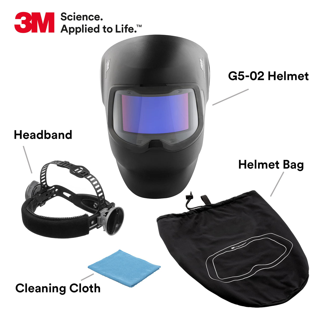 Welding Helmet Curved Wide View ADF M656