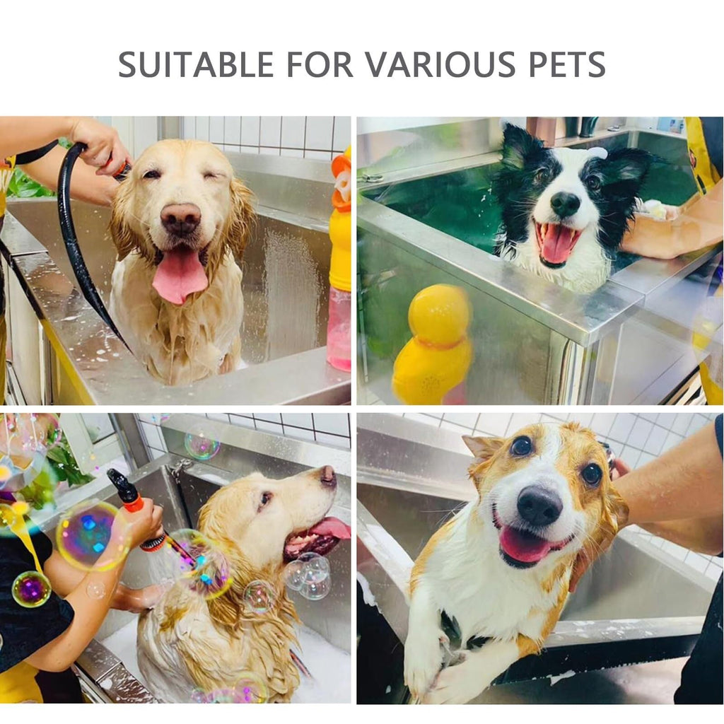 Stainless Steel Dog Washing Station with Sliding Door Q964258