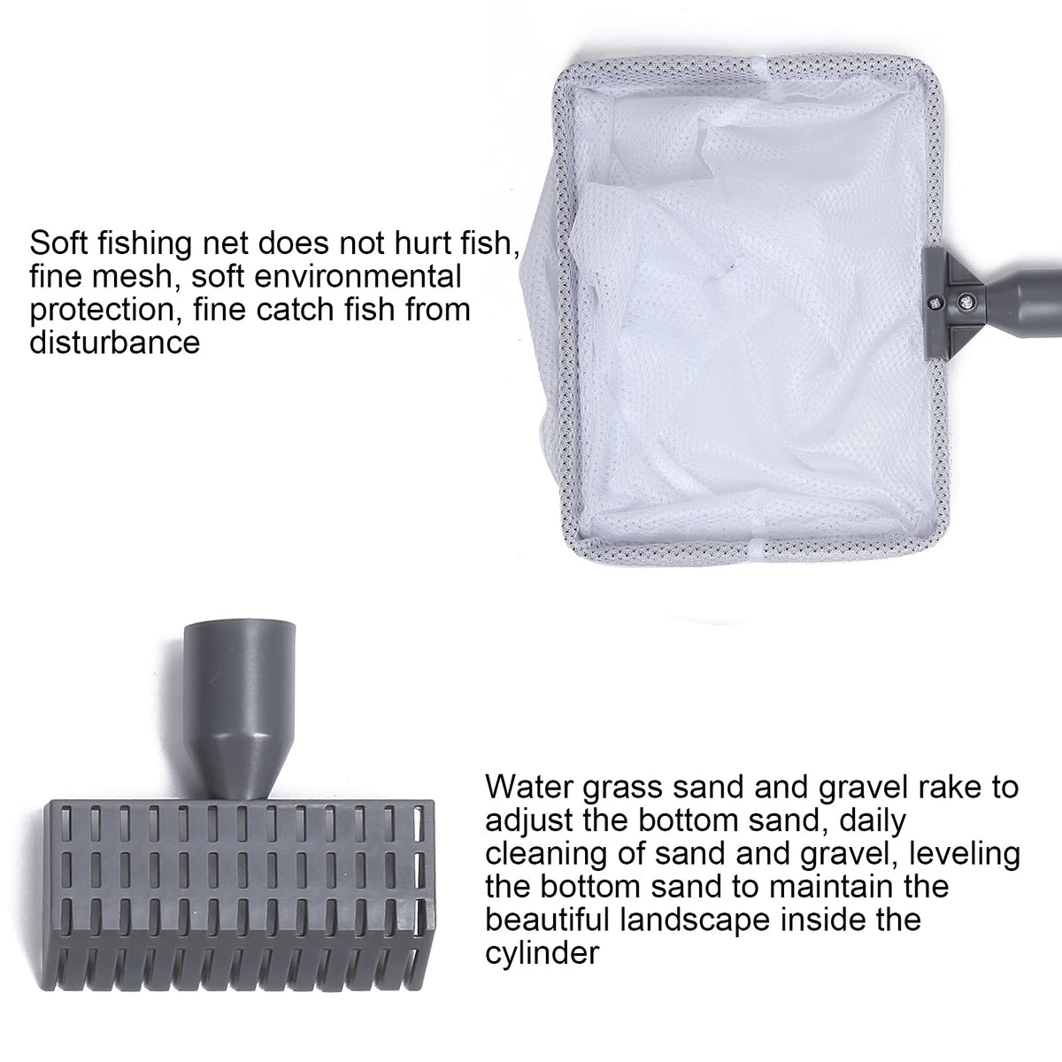 5 in 1 Aquarium Maintenance Kit with Telescopic Brush and Soft Net B253392