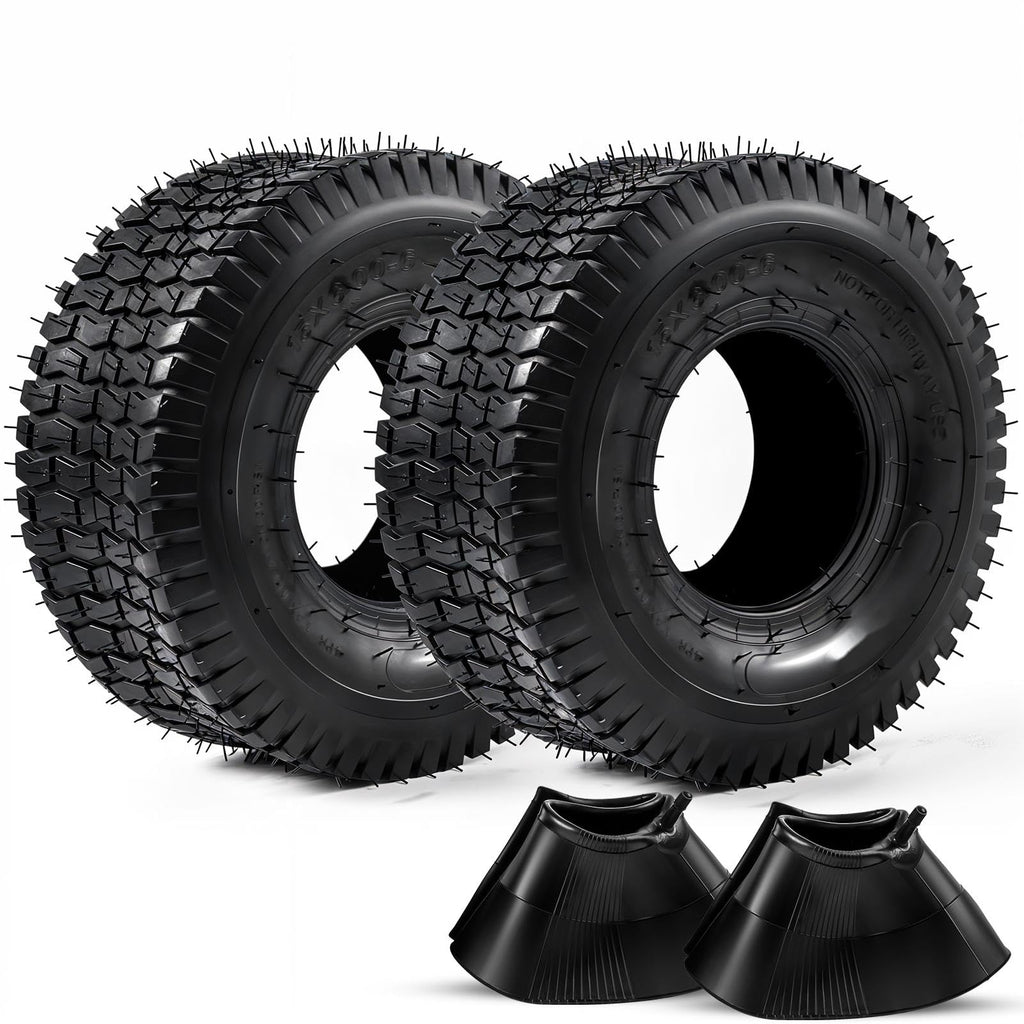 15x6.00-6 Lawn Mower Tire and Inner Tube 2PCS I175