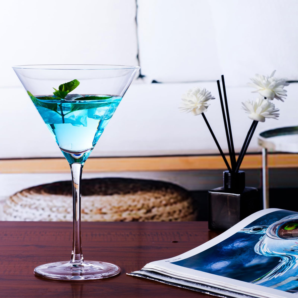 Martini Glasses Set of 4 Hand Blown 9.5oz V137