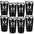 8 Pack 20 oz Tumbler with Lid W916
