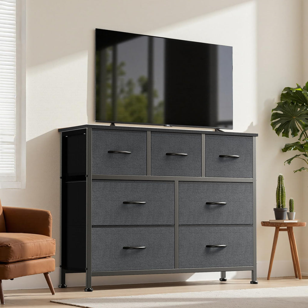 7 Drawer Fabric Dresser F525558