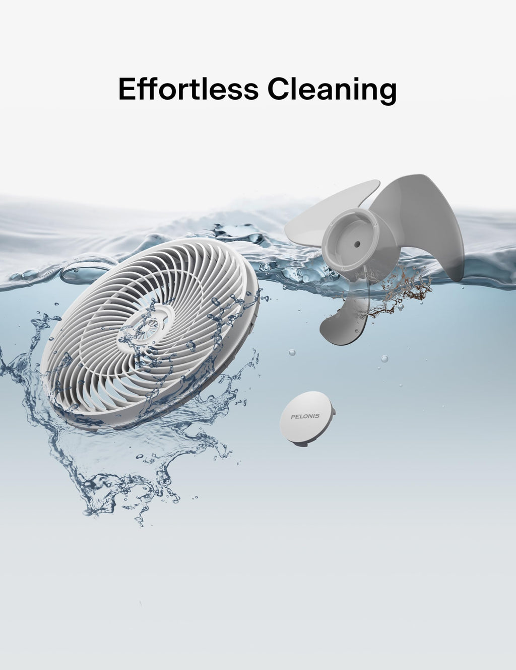 12 inch Indoor Oscillating Wall Mount Fan with Remote, White W35018