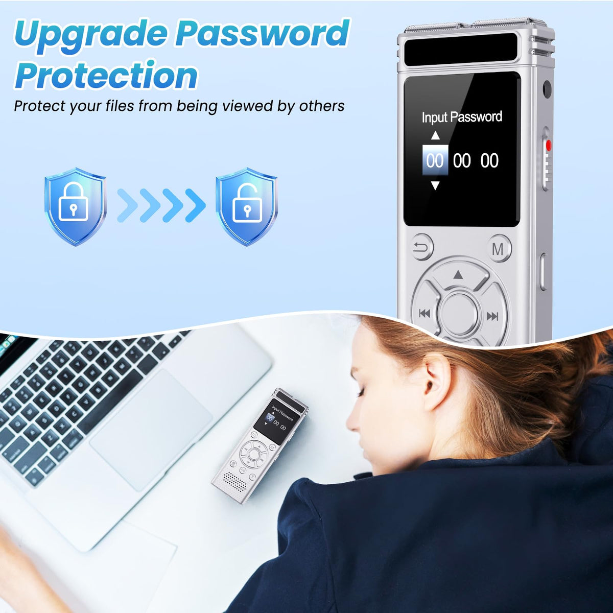 Digital Voice Recorder with Playback X710513