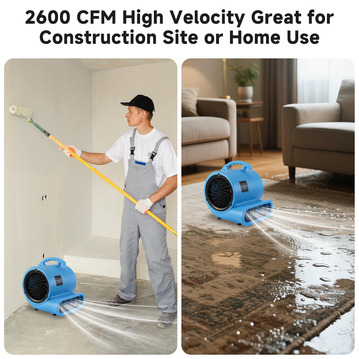 1/2 HP Carpet Dryer Air Blower Fan O57374