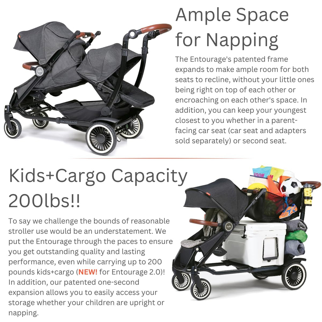Black Double Stroller G3897