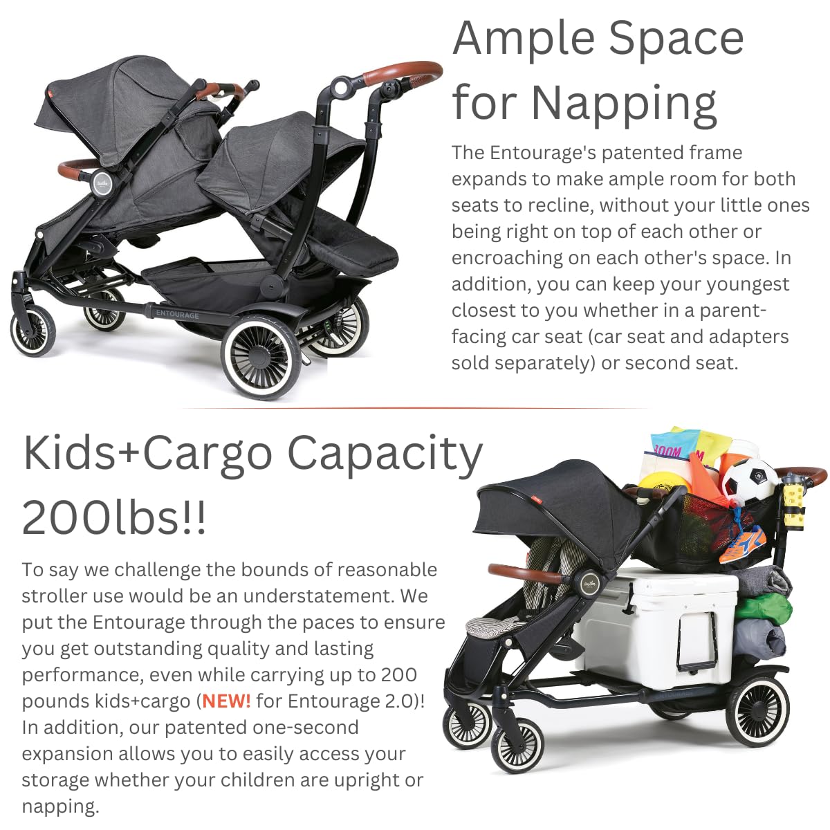Black Double Stroller G3897