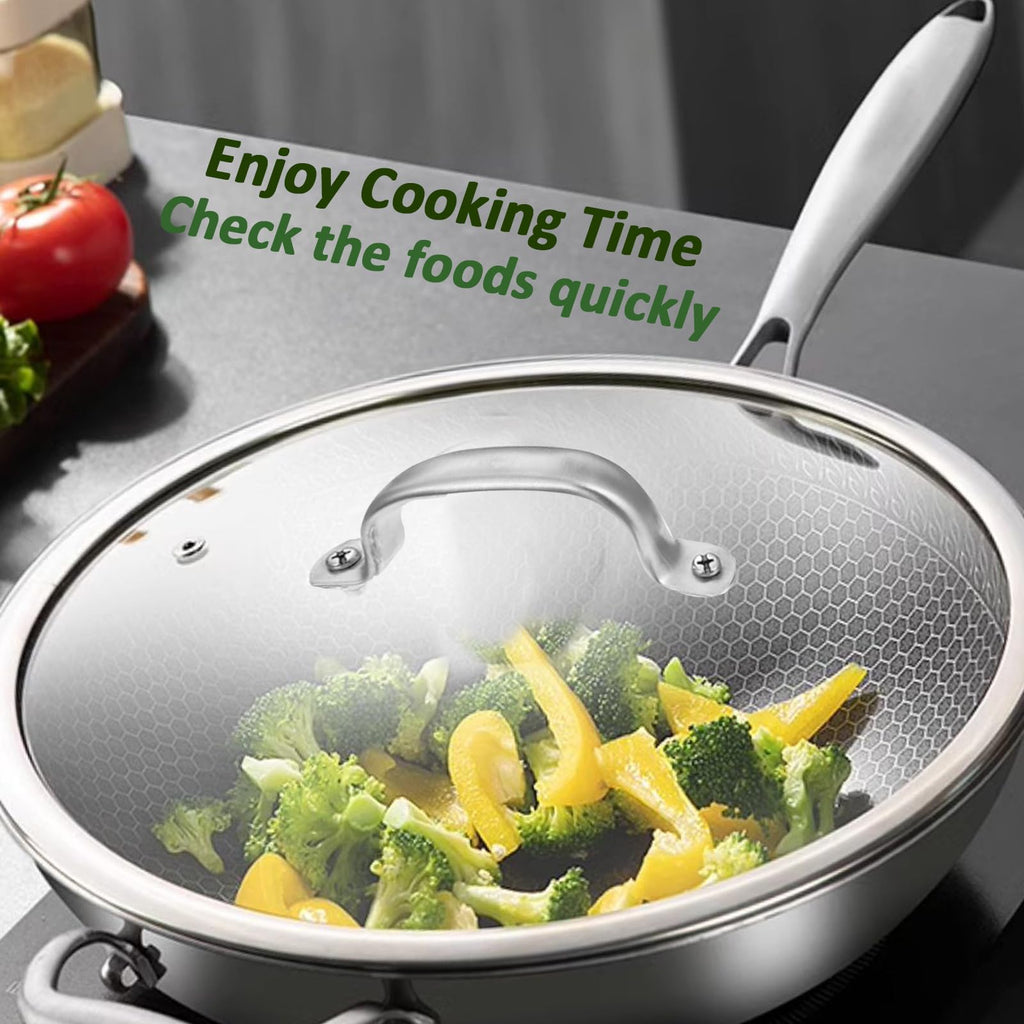Clear Glass Lids with Steam Vent F199803