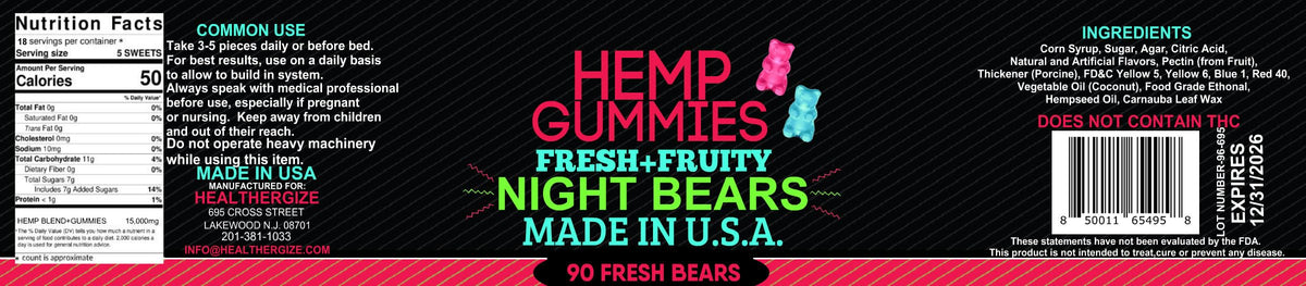 Hemp Gummies T925