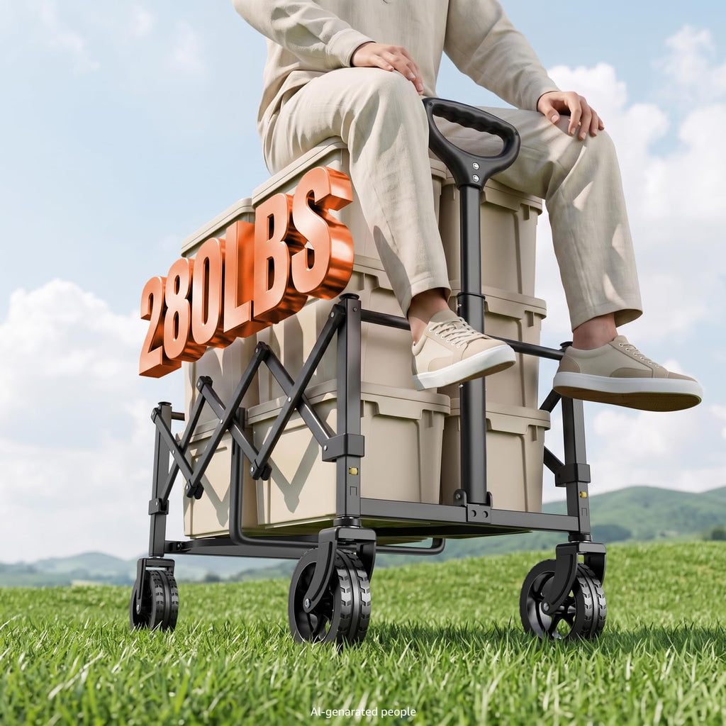 Collapsible Wagon Cart with Wheels I9334