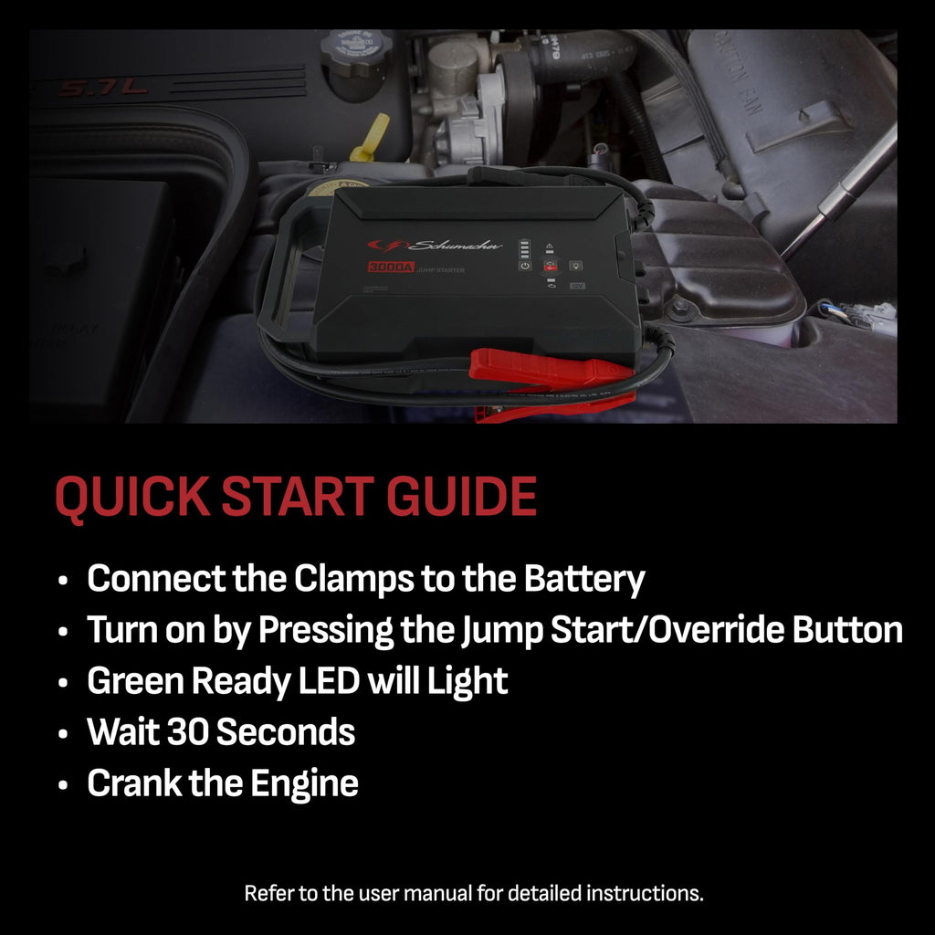 Portable Car Battery Jump Starter & Power Bank D653345