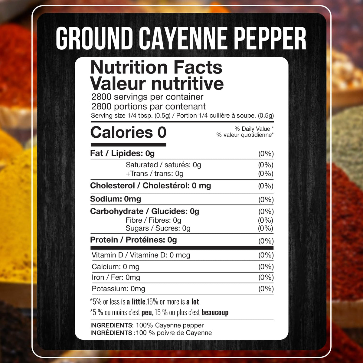 Cayenne Pepper Powder 5 LB Red Pepper Spice Q81422