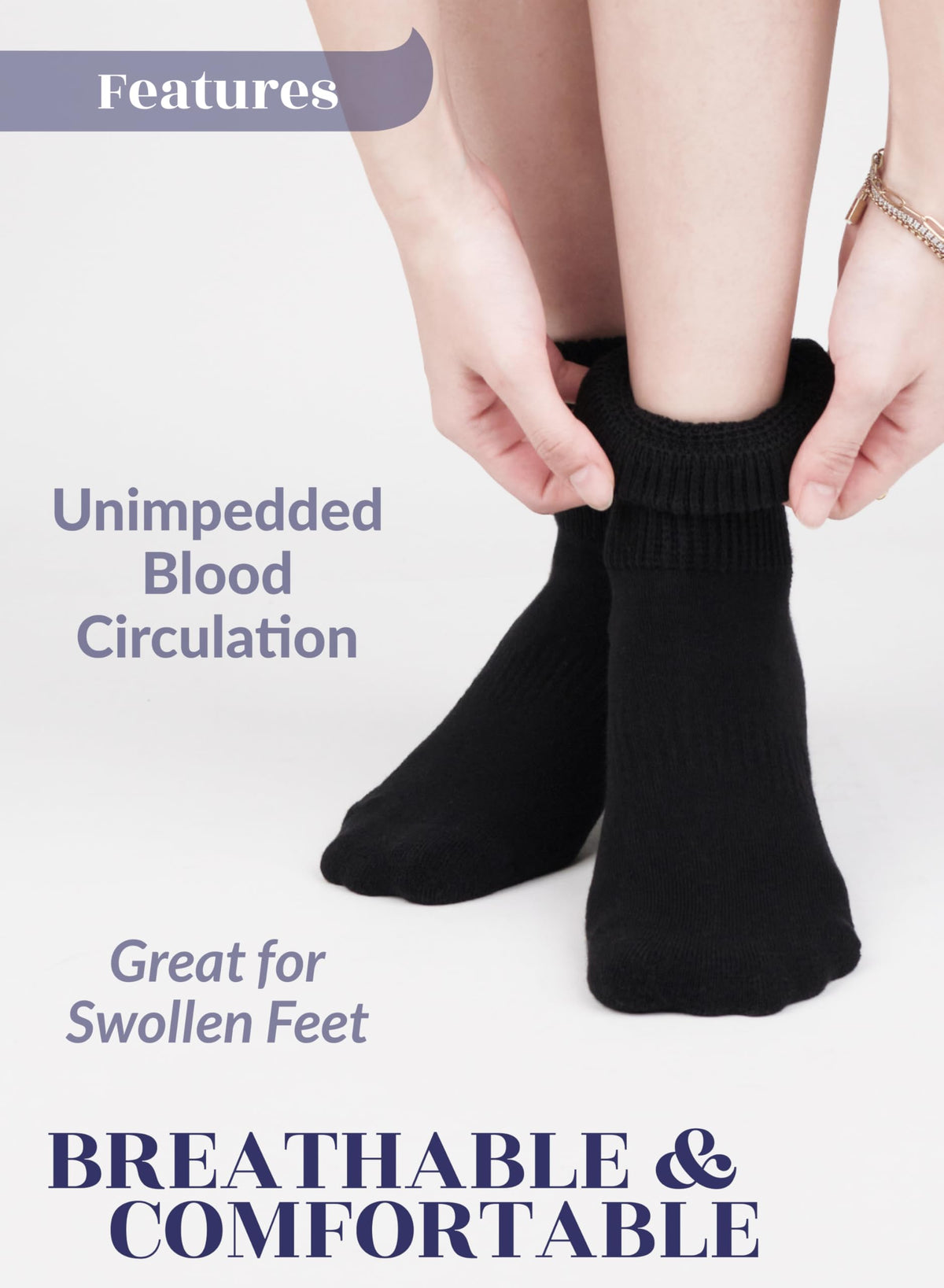 Cotton Ankle Socks 3-6 Pairs D47208