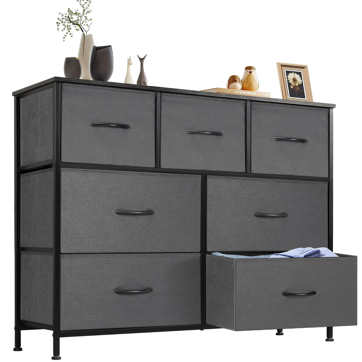 7 Drawer Fabric Dresser F525558