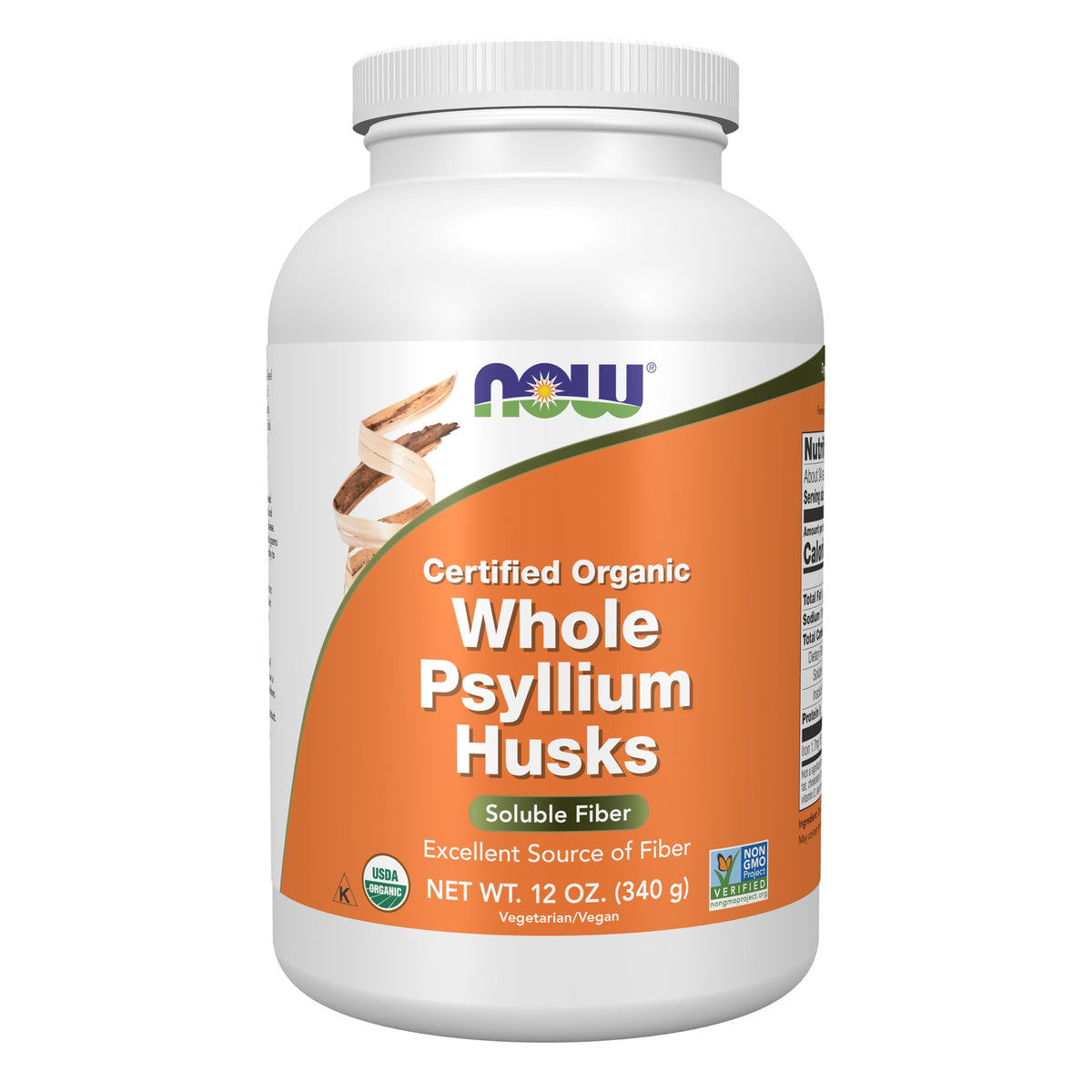 Organic Whole Psyllium Husks 12 oz K5832
