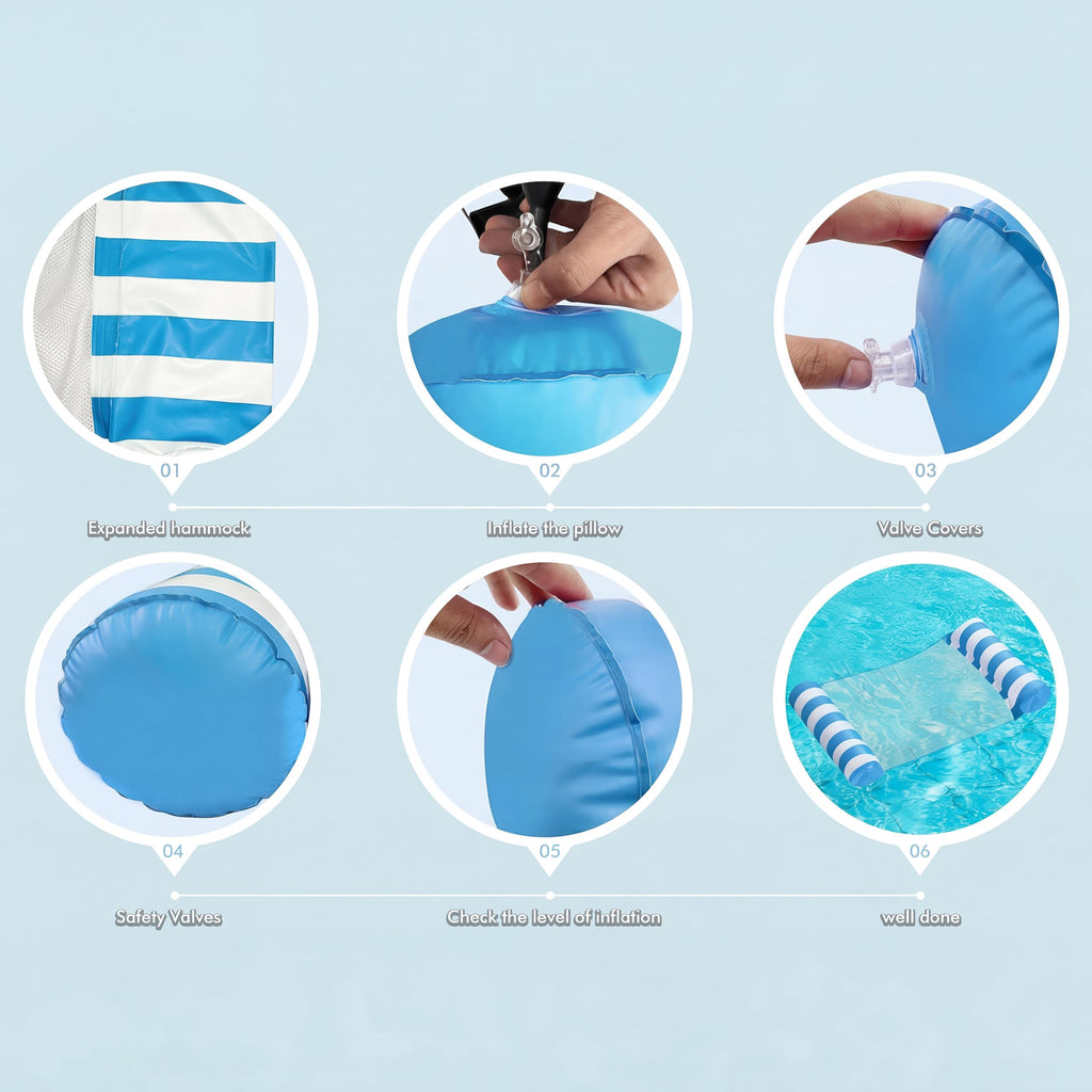 4 Pack Inflatable Pool Floats E59483