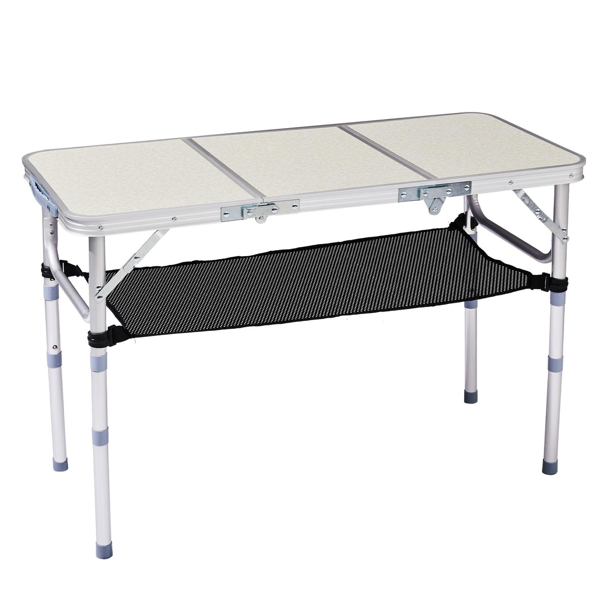 3ft Adjustable Height Aluminum Folding Camping Table F61377