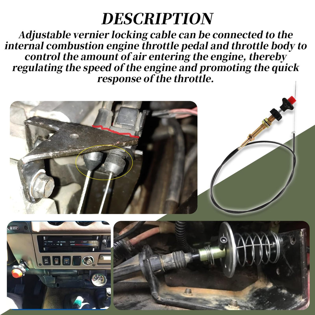 10FT Adjustable Locking Control Cable Z1286