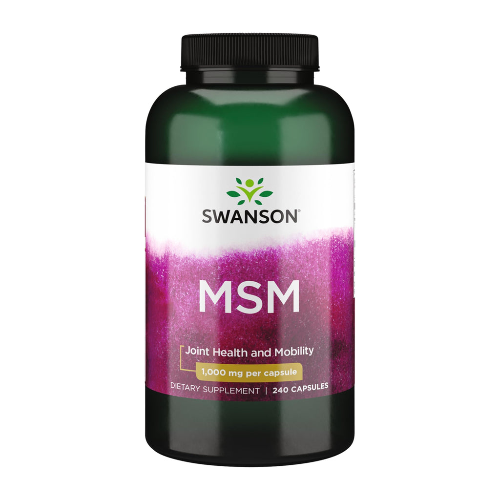 MSM Joint Health Supplement, 1000 mg, 240 Capsules F207563