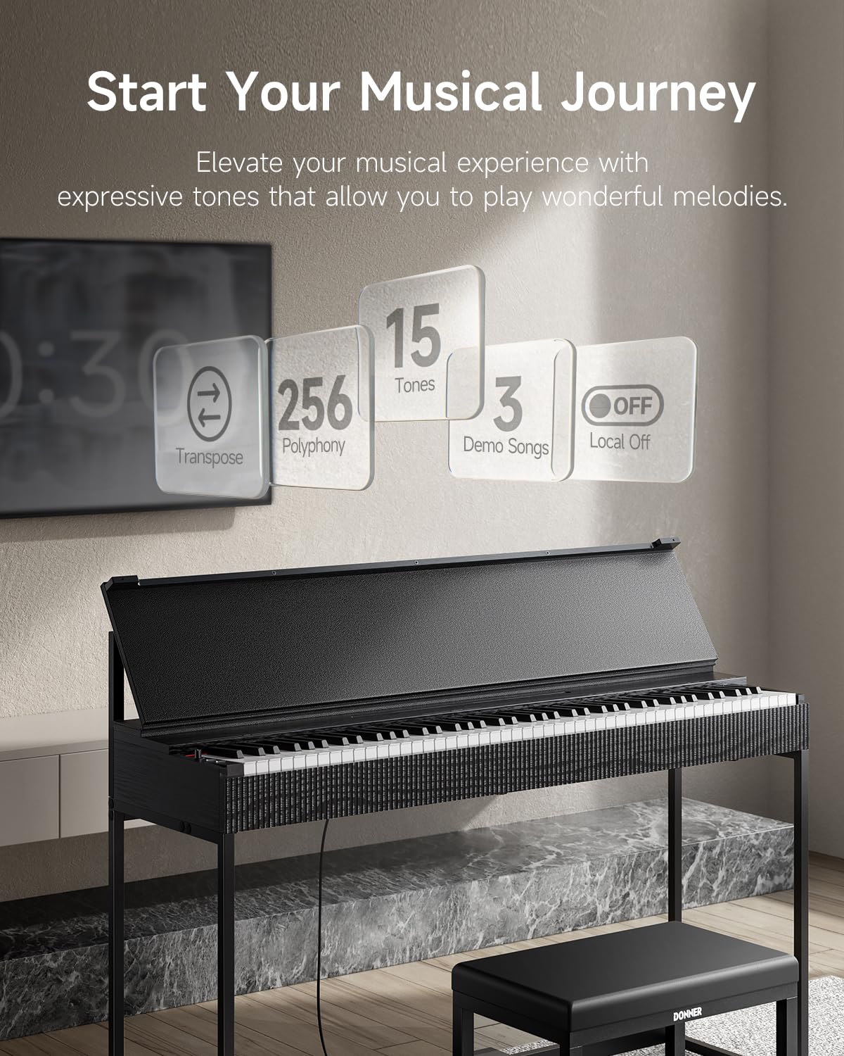 88 Key Weighted Digital Piano Z47793