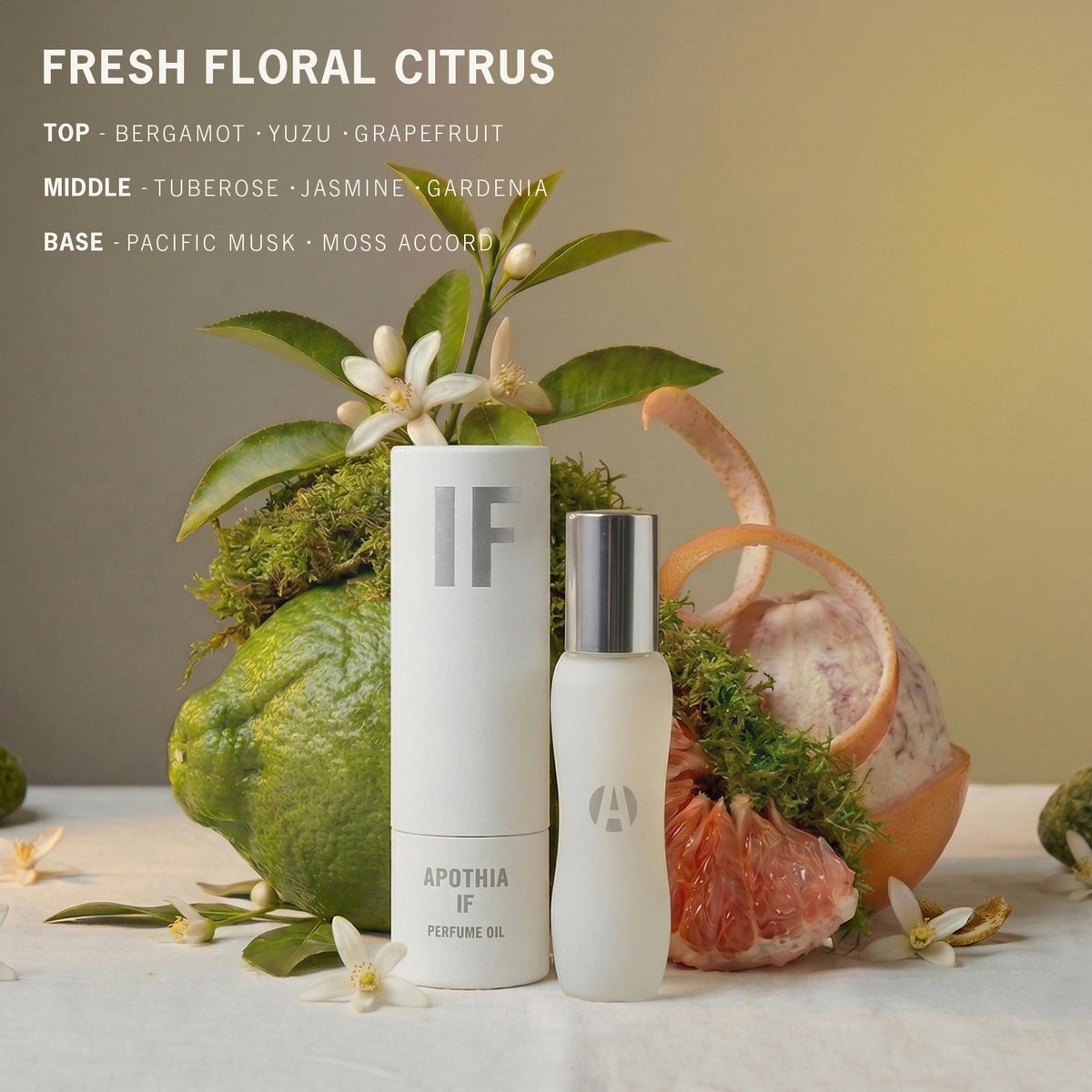 White Floral Perfume Oil Roll On 9ml O5653
