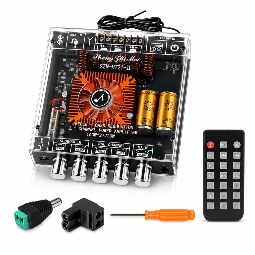2.1 Channel Bluetooth 5.1 Amp Board 160W x 2 + 220W D883