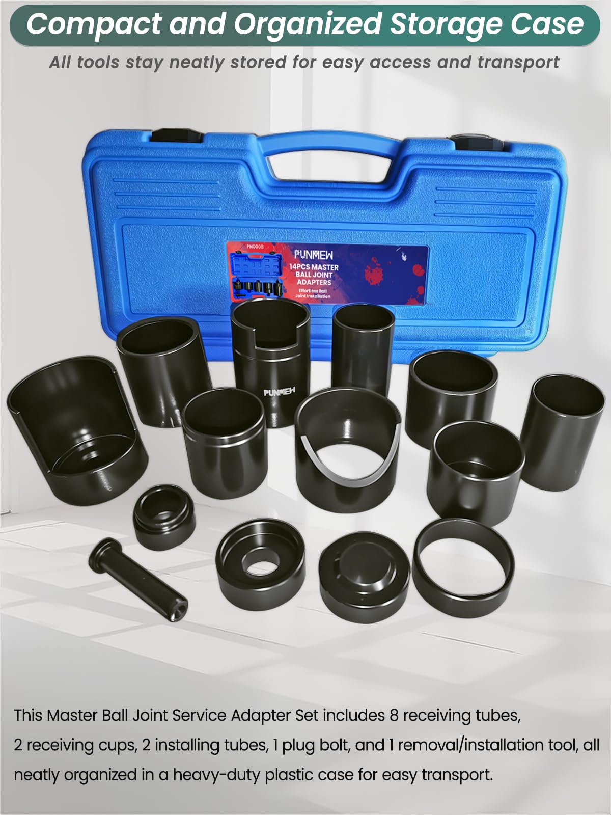 14 Piece Ball Joint Service Adapter Set T69934